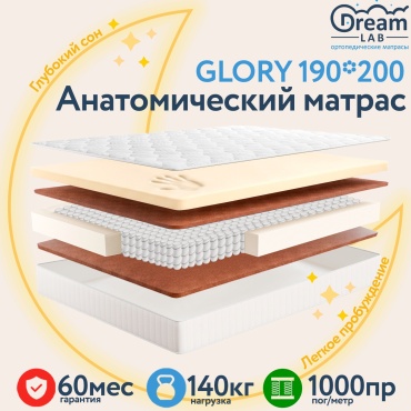 Матрас Dream Lab GLORY, 190x200x23 см