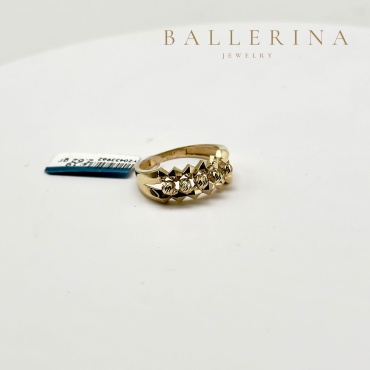 Кольцо Ballerina Jewelry B766 размер 19 вес 2.55 г золото, без вставок