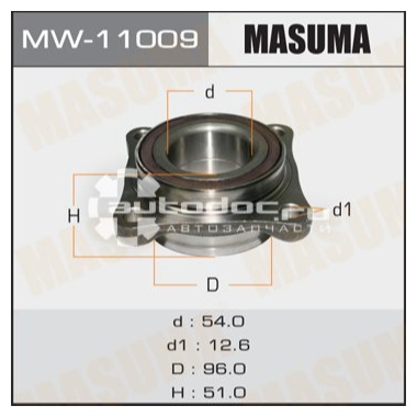 MASUMA комплект подшипника ступицы MW11009