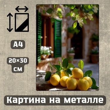 Sequoia VERS картина Картина на металле а4 Современный стиль Арт-тема 20*30см 20x30 см