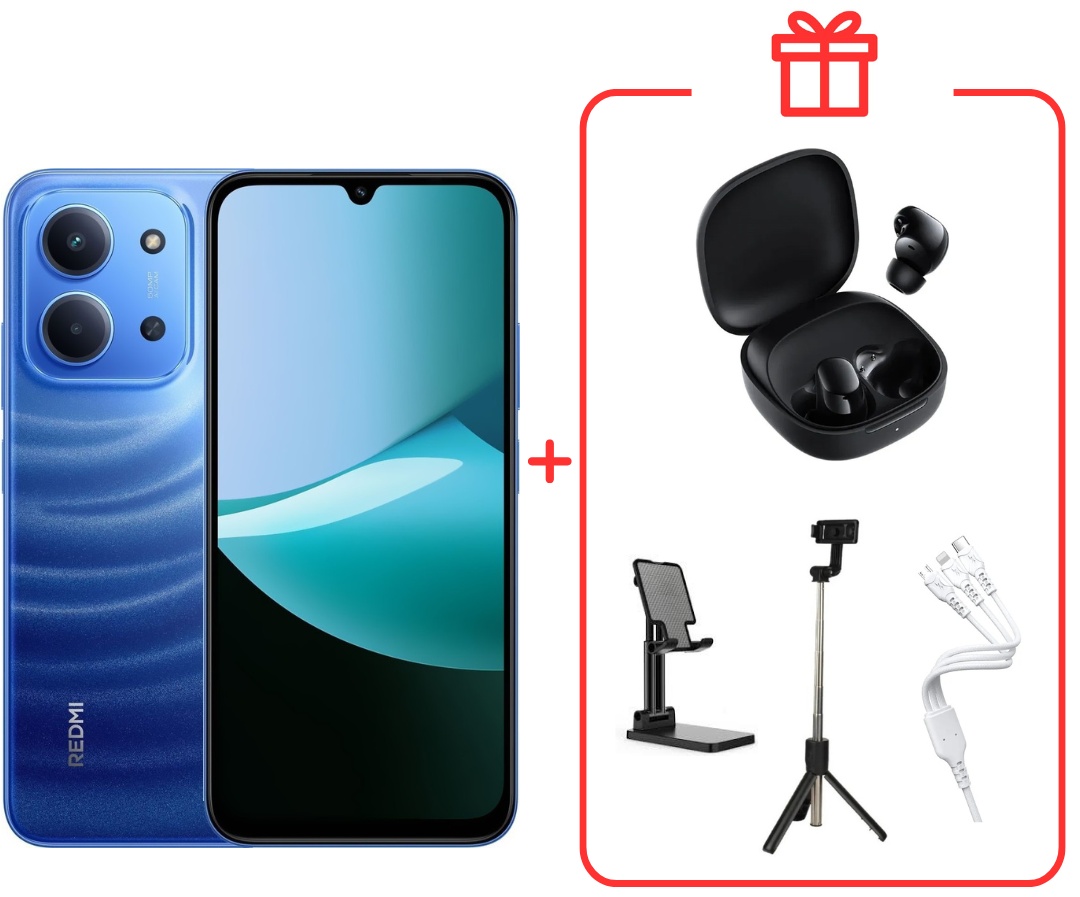 Смартфон Xiaomi Redmi 15C NFC 4 ГБ/128 ГБ синий + подарок