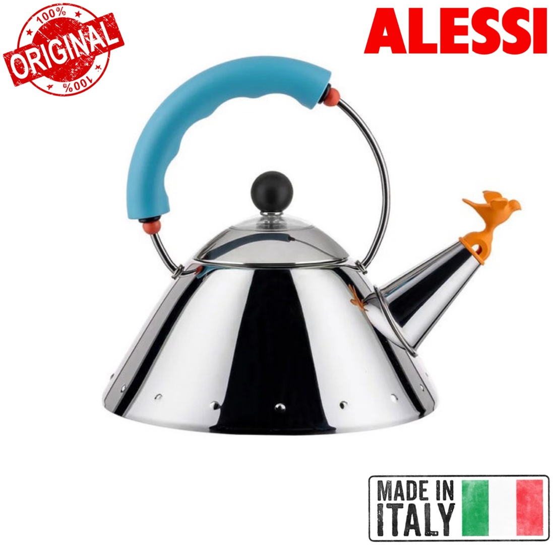 ALESSI ITALY чайник 9093/1 Michael Graves 18/10 1 л, нержавеющая сталь