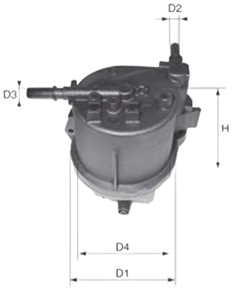 MECAFILTER топливный фильтр ELG5376