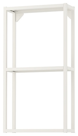 Стеллаж настенный IKEA ENHET wall fr w shelves white, 40x15x75 см, белый
