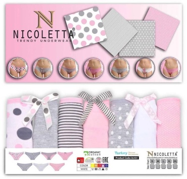 Слипы Nicoletta розовый, серебристый