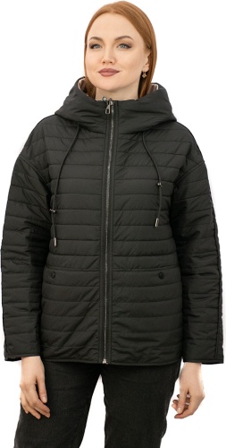 Демисезонная куртка SF Collection черный, бежевый