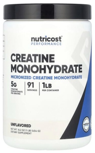 Креатин Nutricost Creatine Monohydrate нейтральный 454 г