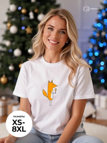 Футболка Фибоначчи белый