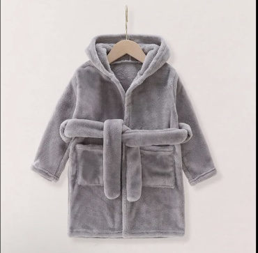 Махровый халат Top Shop серый