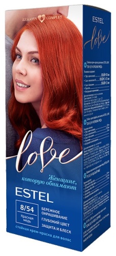 ESTEL PROFESSIONAL Love 8/54 красная медь крем-краска 115 мл
