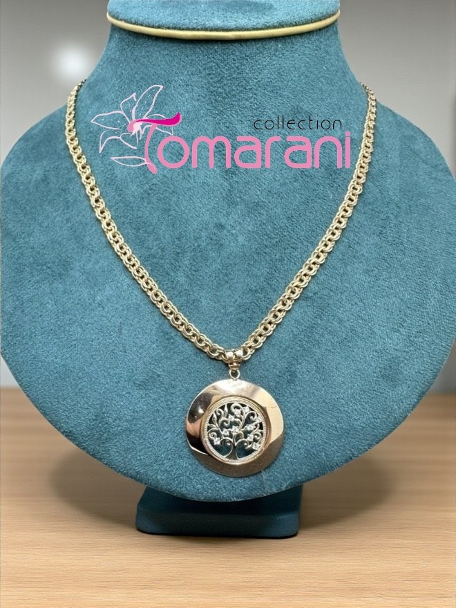 Колье Tomarani collection Колье_Дерево_жизни_TC27 длина 55 см вес 12.5 г золото, фианит