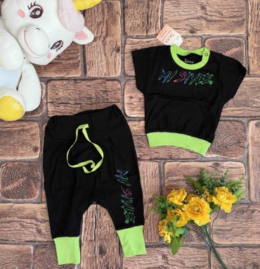 Комплект Twins Textile черный, зеленый