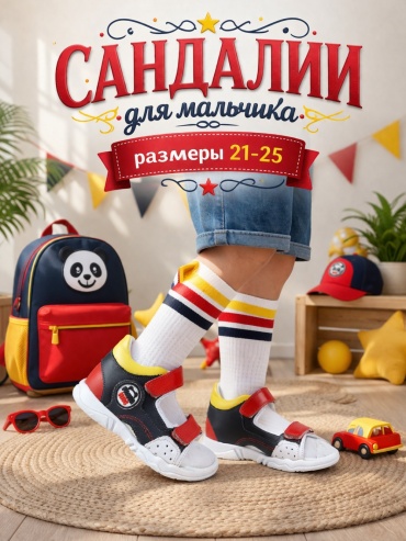 Сандалии Panda Kids мультиколор