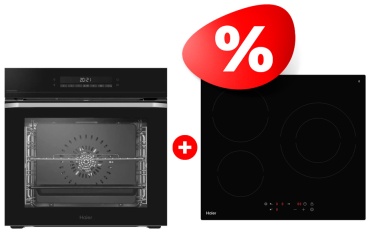 Haier HOQ-P16AS5GB + HHK-C63NDB черный