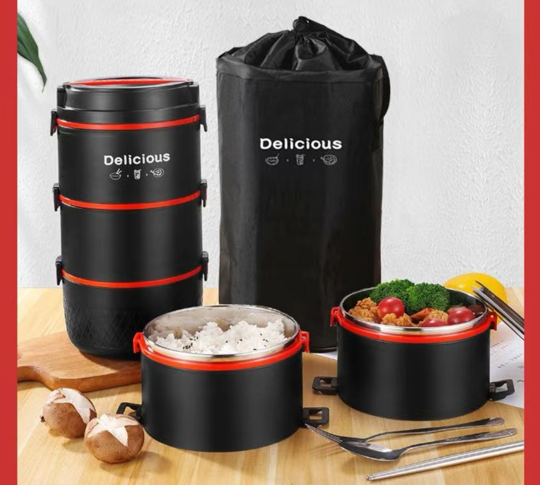 DELICIOUS термо ланч-бокс Супер термо ланч-бокс 1 шт, нержавеющая сталь, пластик