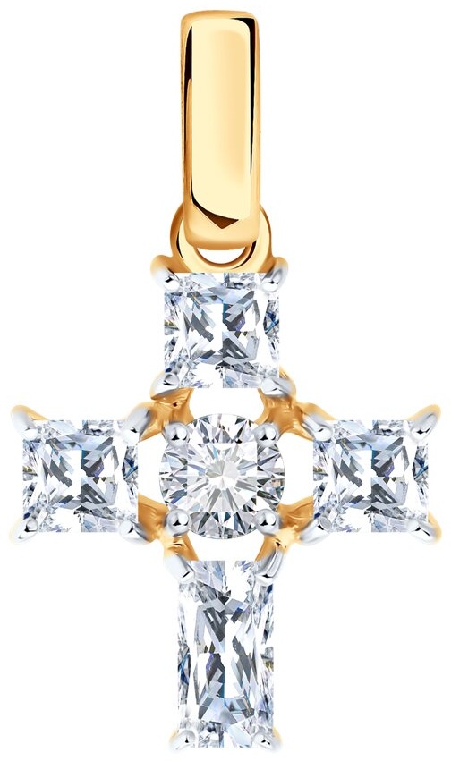 Подвеска Diamant 5640149 вес 1.1305 г золото, фианит