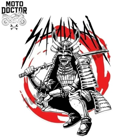 MOTO DOCTOR наклейка MD-NKLK-SAMURAI-6 15x15 см