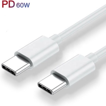 Кабель Union USB TypeC (F), USB TypeC (M), 1 м, белый