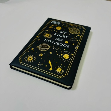 Блокнот Yalong BLACKOUT, A5, 140 л, черный