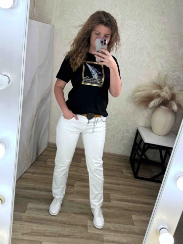 Джинсы джинсы-бойфренды Estero Ragazza белый
