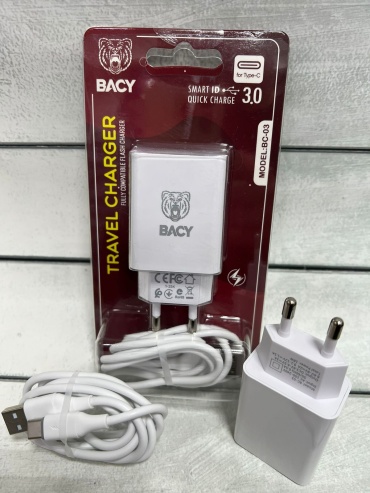 BACY BC-03 USB, USB Type-C 18 Вт белый