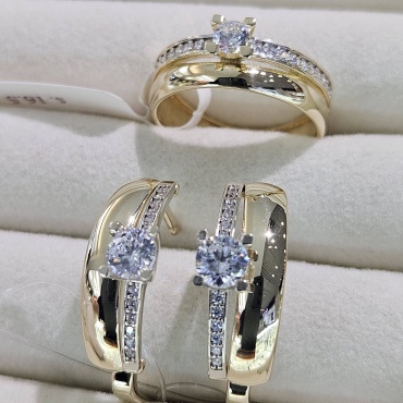 Gaukhar Jewelry GJ1265-E вес 5.93 г золото, фианит
