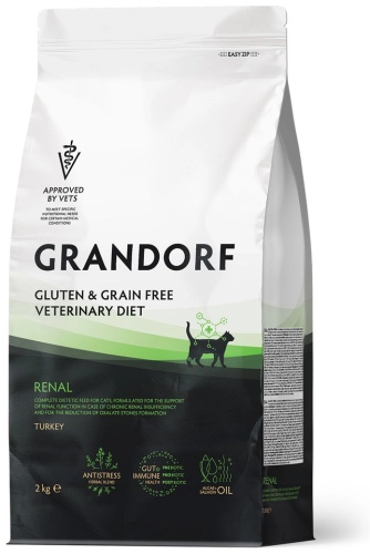 GRANDORF VETDIET Renal при почечной недостаточности индейка 2 кг