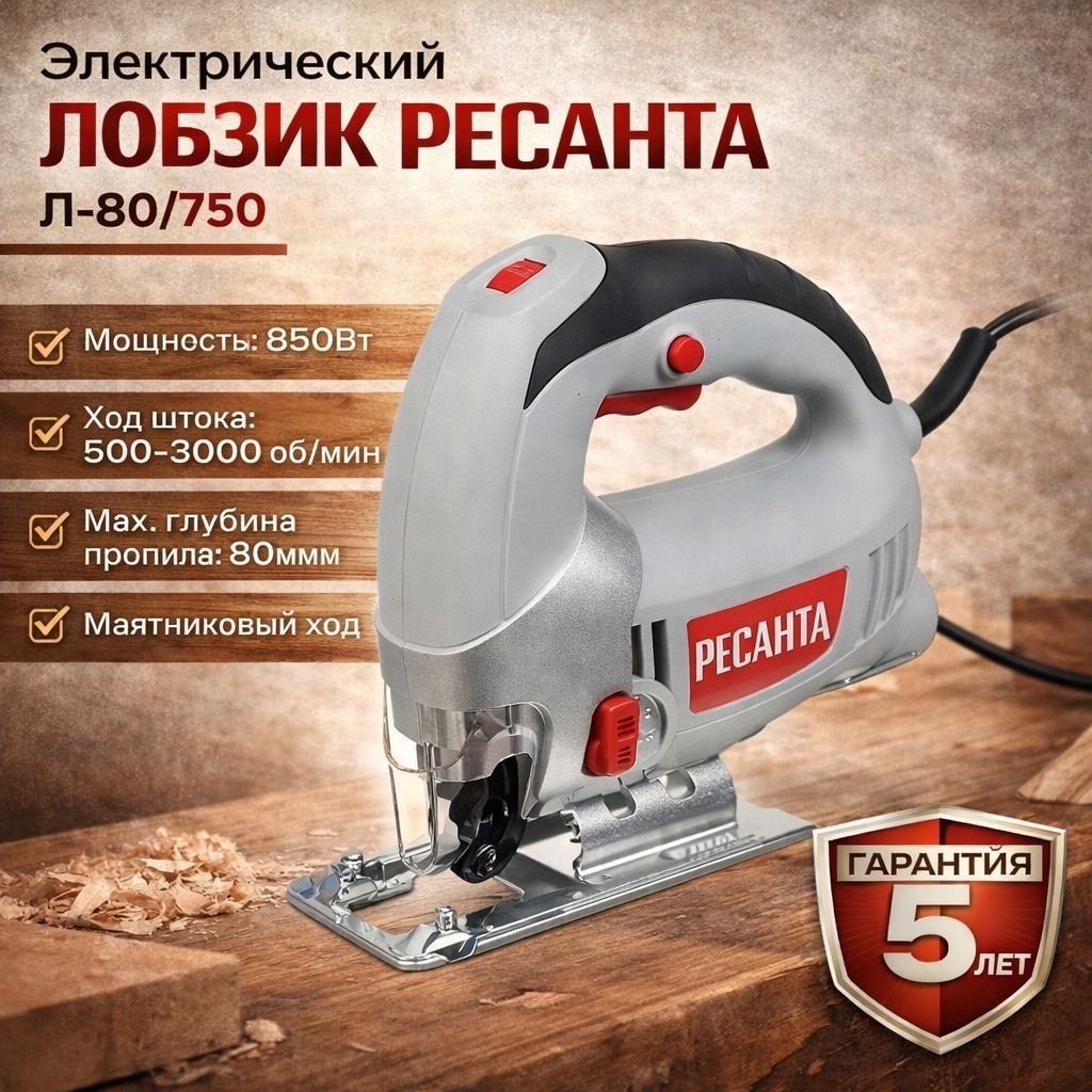 Электролобзик Ресанта Л-80/750