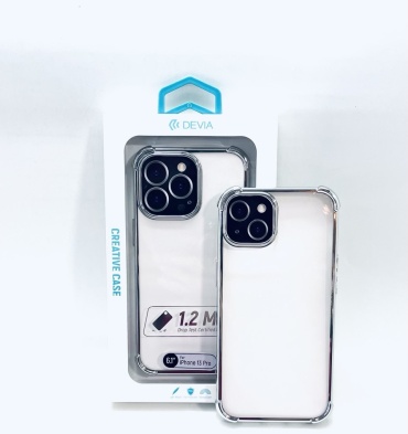 Чехол DEVIA для Apple iPhone 13 серебристый