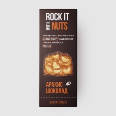 Rock IT батончик with Nuts арахис-шоколад 1 шт