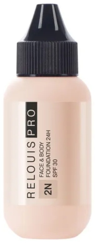 RELOUIS Pro Face And Body Foundation SPF30 тональный крем 2N Средний нейтральный 30 мл