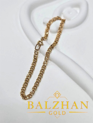 Dani DANI-KR-BR-040 длина 18 см, вес 2.94 г золото, плетение бисмарк
