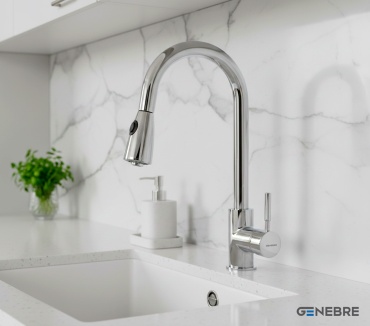 Смеситель для кухни GENEBRE TAU FRV61205 Silver, латунь, цвет хром
