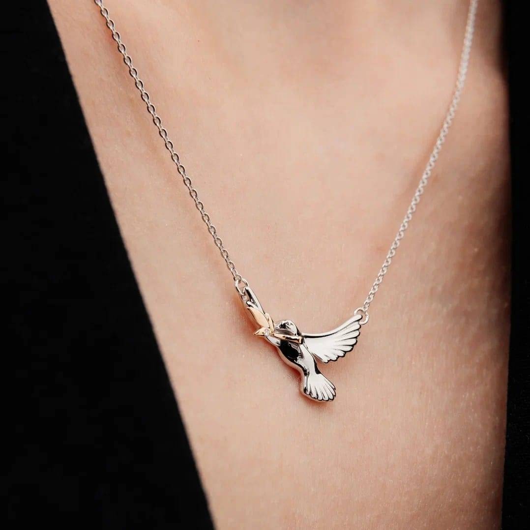 Колье Gaukhar Jewelry SR167-N длина 45 см вес 2.23 г серебро, золото, бриллиант