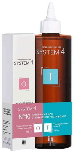 System4 №10 Программа для стимуляции роста волос набор по уходу за волосами для женщин