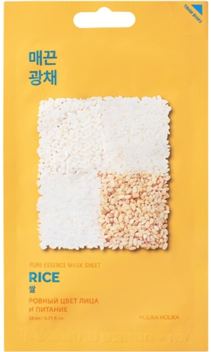 Маска для лица Holika Holika тканевая против пигментации Pure Essence Mask Sheet Rice 20 мл