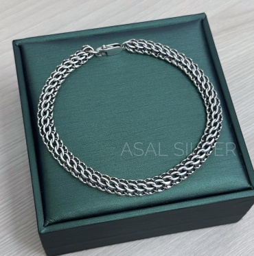 ASAL SILVER 82060322122 длина 22 см, вес 7.92 г серебро, плетение каприз