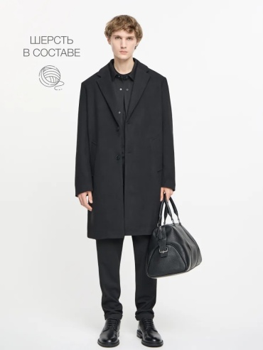 Пальто черный
