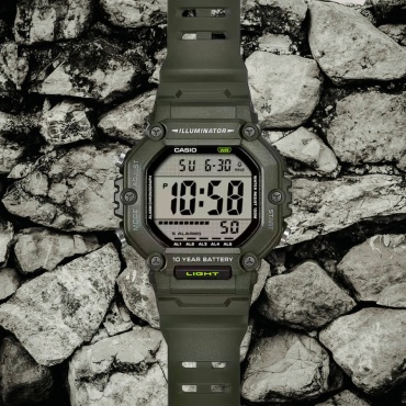 Кварцевые CASIO Original Digital Core Olive Edition полимерный пластик