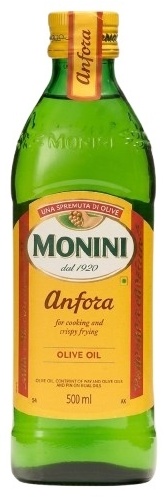Растительное масло Monini оливковое смесь нерафинированного и рафинированного 0.5 л