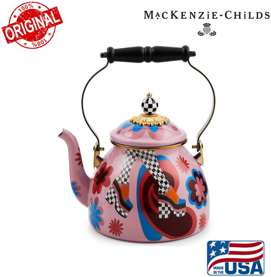 MACKENZIE-CHILDS чайник Handcrafted Go Go 2 л, эмалированная сталь