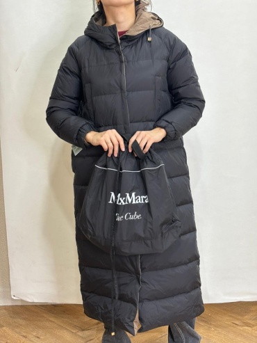 Пуховик MaxMara черный, коричневый