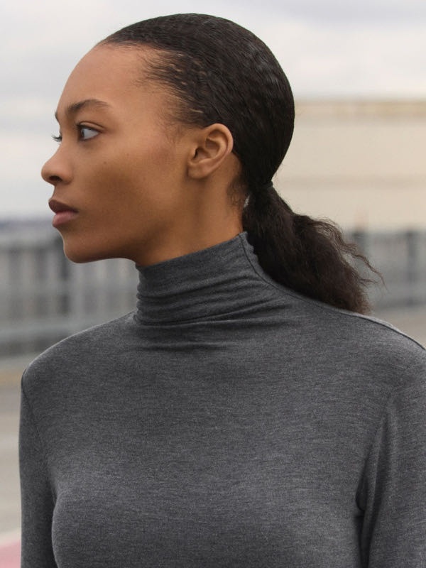 Водолазка Uniqlo серый