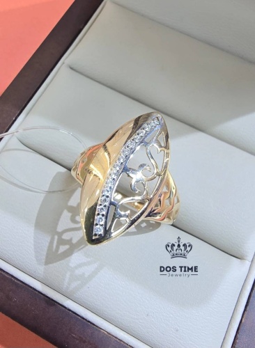 DOS TIME 135641850 размер 19.5 вес 2.4 г золото, фианит