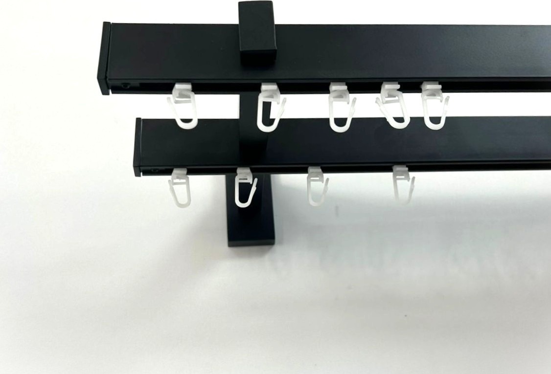 Карниз DSA-decor профильный двухрядный черный 240 см