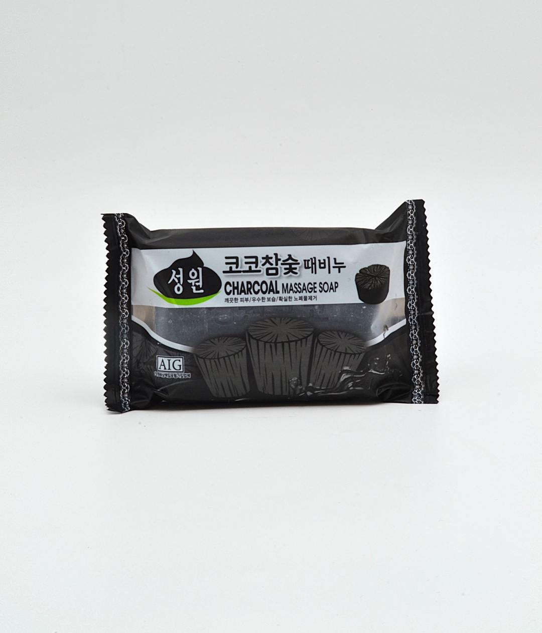 Кусковое мыло туалетное Sungwon Charcoal massage soap 150 г