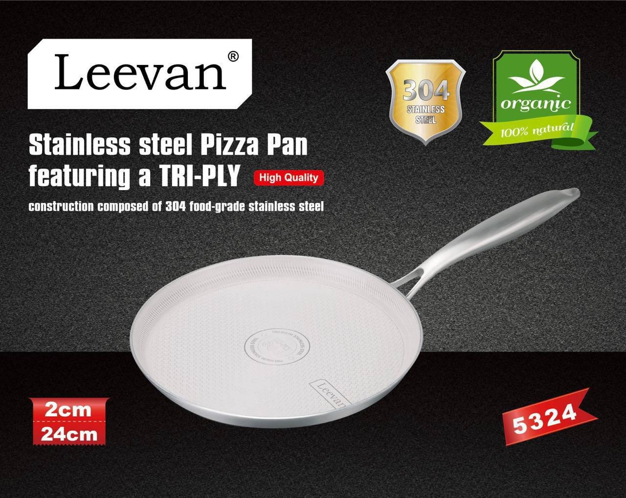 Сковорода Leevan 5324 24 см , сталь