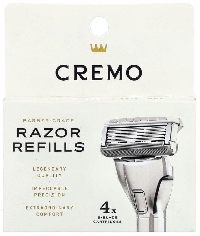 Cremo сменные кассеты для бритвы, 4 шт. сменные кассеты 4 шт