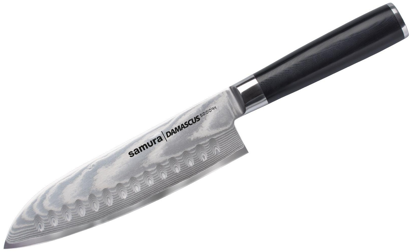 Нож сантоку Samura Damascus SD-0094, лезвие: дамасская сталь 1 шт
