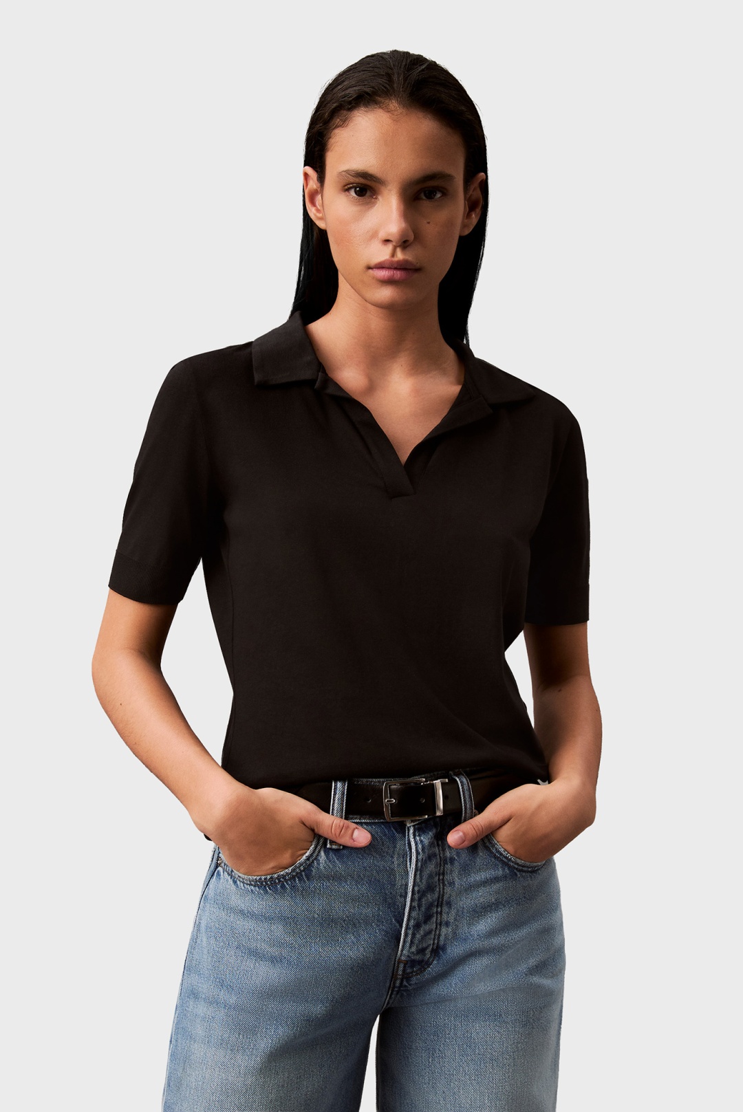 Поло Calvin Klein черный